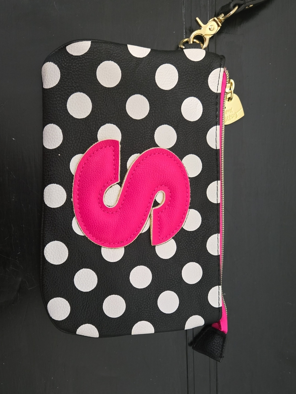 Betsey Johnson "S" Wristlet